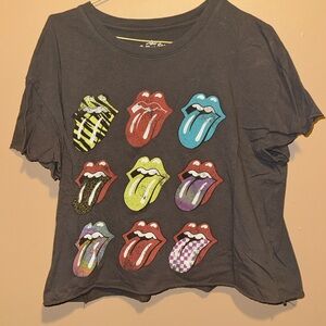 Rolling Stones cropped t